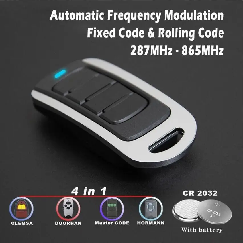 For MUTANCODE II/T/T-8/MINI Garage Door Remote Control Compatible With MASTERCODE MV1 MV12 MV123 Electric Gate Control 433.92MHz 3