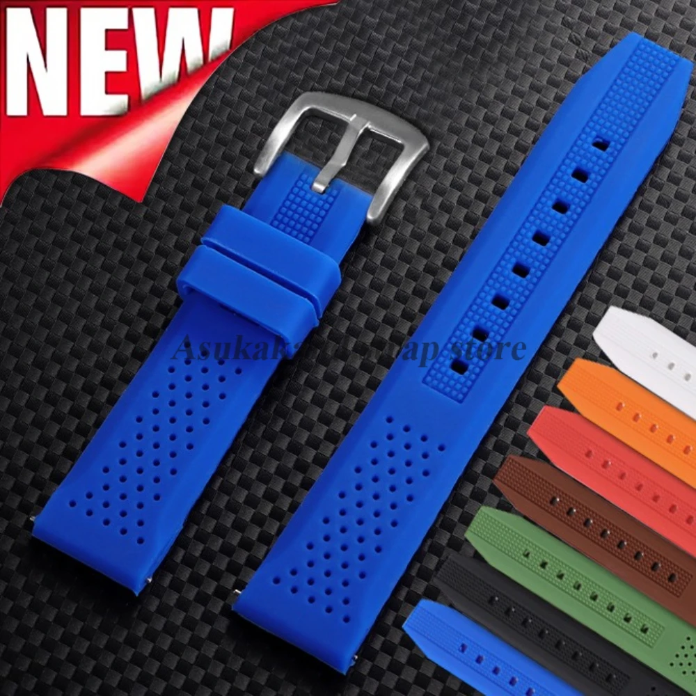 Breathable Silicone Quick Release Watch Strap - Soft Rubber Band