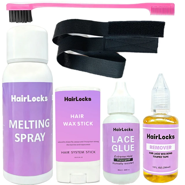 ชุดติดตั้งวิกผม Got2b 6 ชิ้น/ชุด พร้อมกาวสเปรย์ แว็กซ์แท่ง ที่รัดผม แปรง - กาวติดวิกและอุปกรณ์ล้างกาว 1