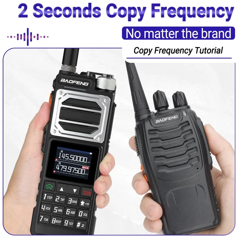Baofeng UV-25 PRO MAX Air Band Walkie Talkie 16w Wireless Copy Frequency NOAA Type-C Charger AM Long Range Ham Two Way Radio 4