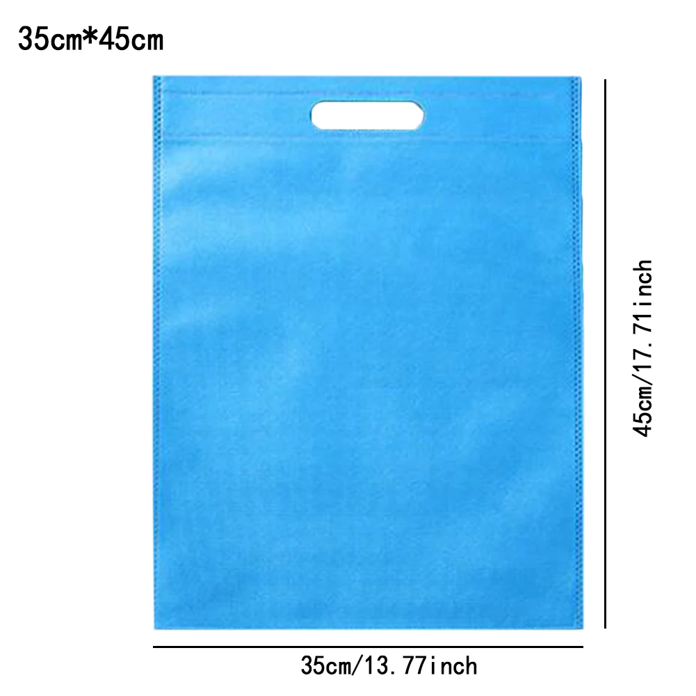 Candy Color Eco Bag Non-woven Shopping Tote Bags Cloth Fabric Eco-friendly Storage Reusable Large Pouches Folding Grocery Bags