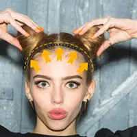 Peigne invisible noir pour femmes, outil de coiffure pour fixer les mèches rebelles et les franges, avec aiguille courbe pour insertion discrète ​ 3
