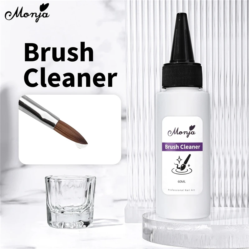 30ml Nail Brush Cleanser Liquid Remover Acrylic UV Gel Polish Quick