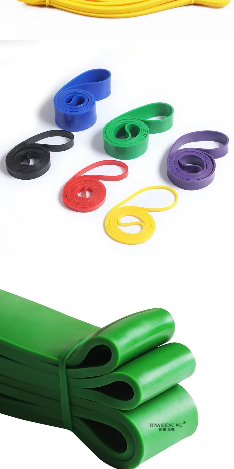 Fitness-Gummiband, TPE-Widerstandsband, Yoga-Assistent, Spannungsband, Latex-elastisches Seil, Training, Schultern, Rückenlehnen und Hüften, 15–230 Pfund – Detail 2