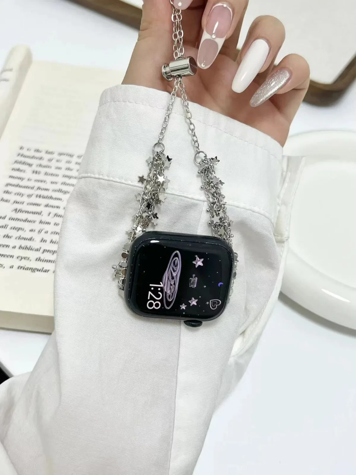 Cinturino per iWatch 42/44/45/46/49mm 38/40/41mm Cinturino per orologio in metallo alla moda per serie di orologi Ultra2 Serie 10/9/8/7/6/5/4/3/2/1_voghion.com