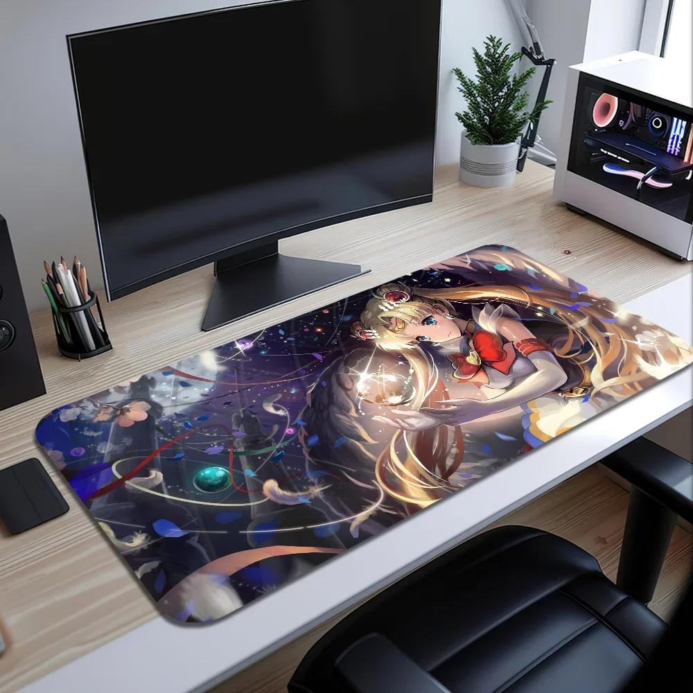 S-Sailor M-MoonS Large PC Mouse Pad For Non-Slip Gaming Laptops Gamer Carpet Keyboard Mat Desk Protector 5