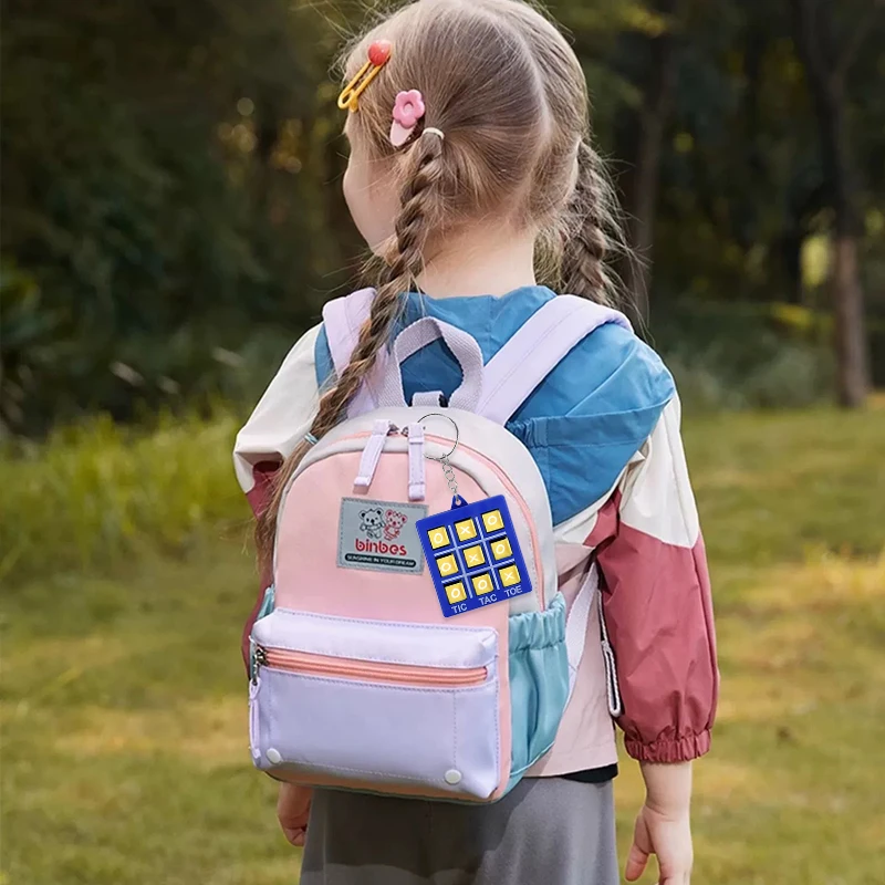 4-16pcs Tic Tac Toe Keychain Kids Educational Puzzle Games Toy Birthday Party Favors Classroom Prizes Goodie Bag Pinata Filler