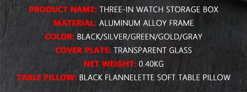 Aluminum Watch Display Case with 1/3/5 Slots, Portable Suitcase Organizer for Men &... - SKU WDC01721 - UGI Packaging