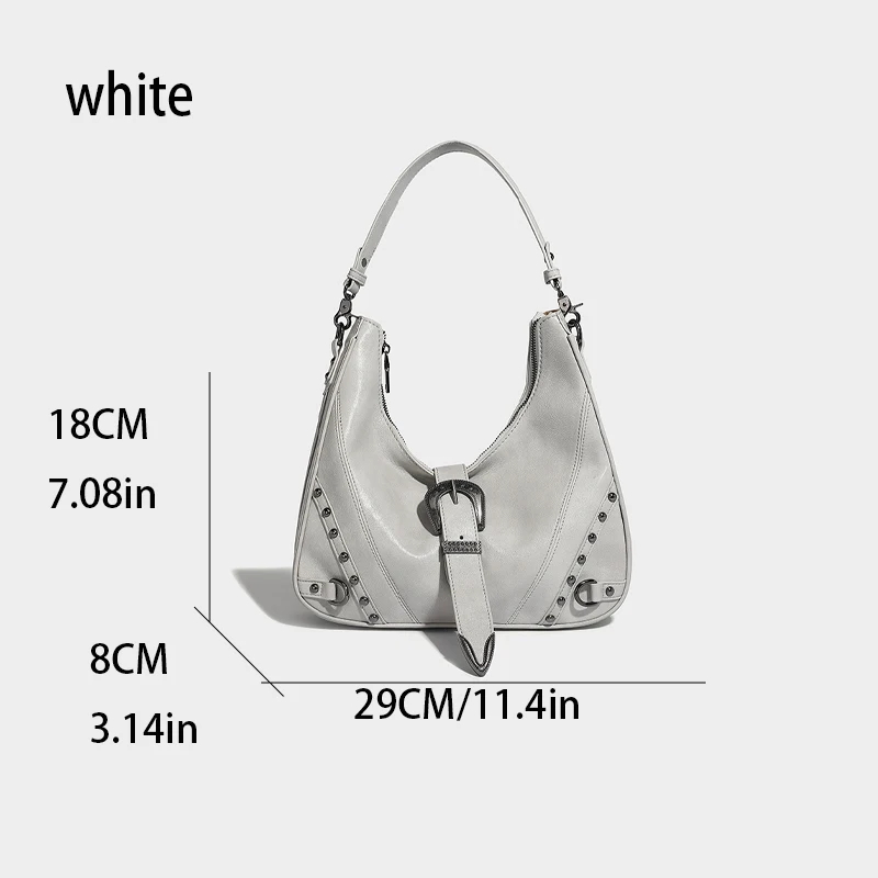 thumbnail image 1 of Bolsos de hombro famosos para mujer, bolsos y carteras de cuero genuino de diseñador de lujo, tendencia de moda 2024, bolsos con tachuelas, 1 of 5