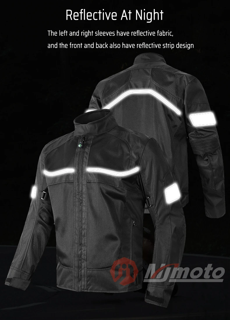 VEMAR Summer NEW Motorcycle Jackets Unisex Motocross Racing Jacket OXFORD Fabric Riding Breathable Reflective Clothes Windproof