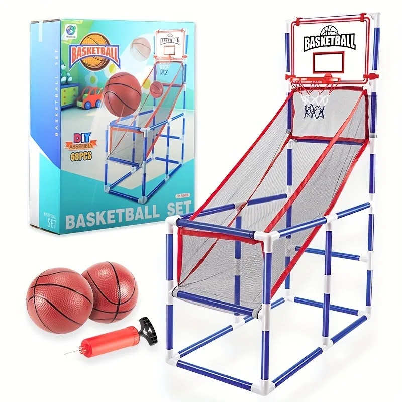 Children's large basketball shooting machine with basketballs