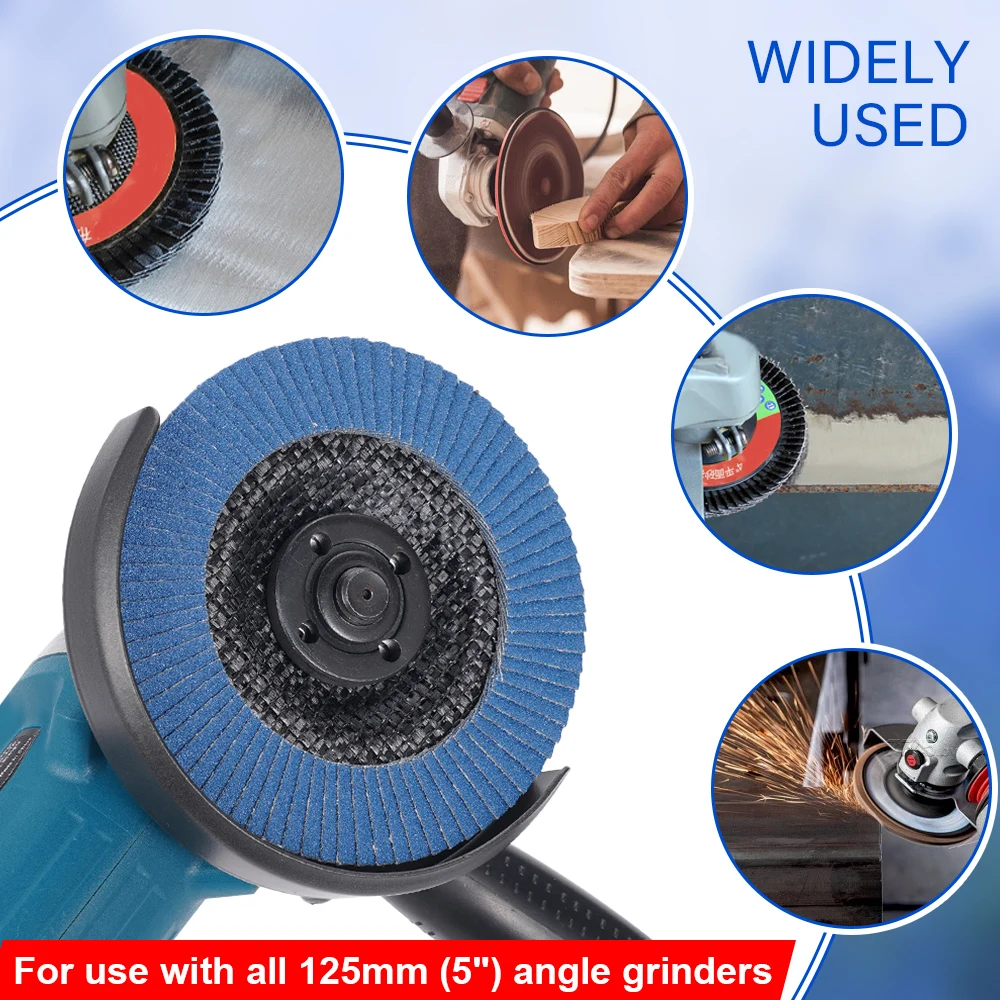 Dischi Lamellari Professionali │ Blu │ 20 Pezzi │ 125 Mm │ Mixpack - Foto 9