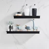30/40/50CM Bathroom Shelf Aluminum Floating Shelves for Wall Mounted Shower Organiser Kitchen Storage Rack Bathroom Accessories 4