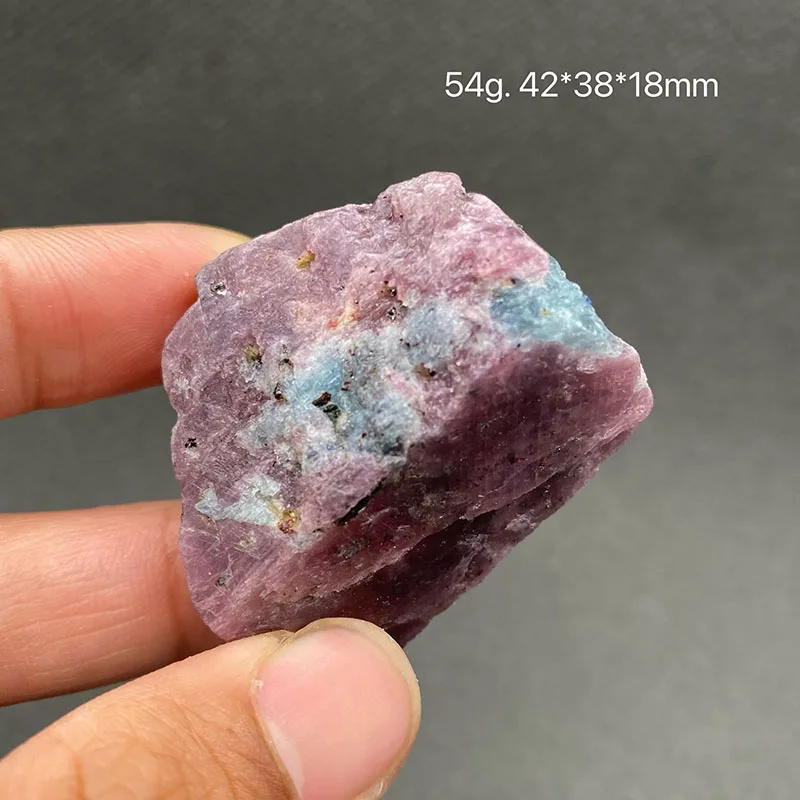 100% Rare Natural Ruby and  Aquamarine  Mineral Specimens Stones and Crystals Healing Crystal from Myanmar