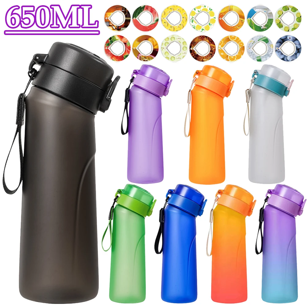 650ML Flavored Sports Water Bottle with Fruit Infuser for Outdoor and Gym Activities