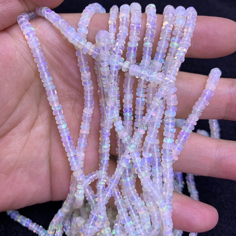 4mm Natural Opal Abacus Beads Loose Beads DIY Bracelet Necklace Jewelry Making