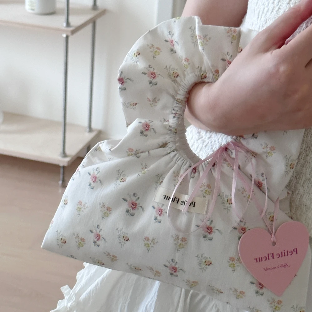 Sweet Cute Flower Mini Handbag Fashion Summer Girl Women's Personality Tote Bag Elegant Casual Dumpling Bags