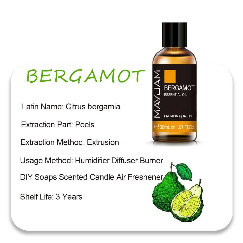 MAYJAM Essential Oils - Aromatic Bliss Collection: Lavender, Jasmine, Eucalyptus, Ylang Ylang, Vanilla, and Tea Tree