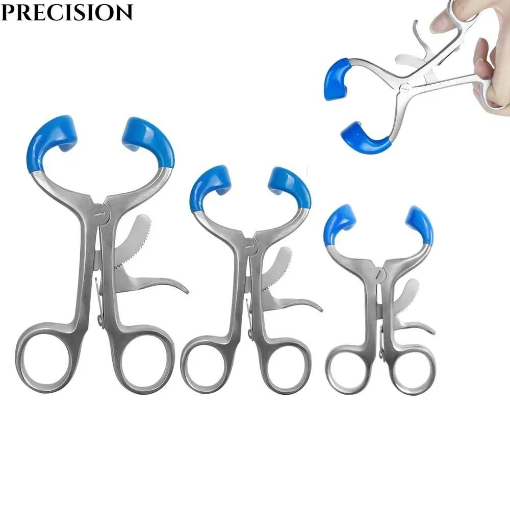 2-Piece Stainless Steel Molt Mouth Gag Set For Dental Procedures - Sizes 3.5 & 4.5
