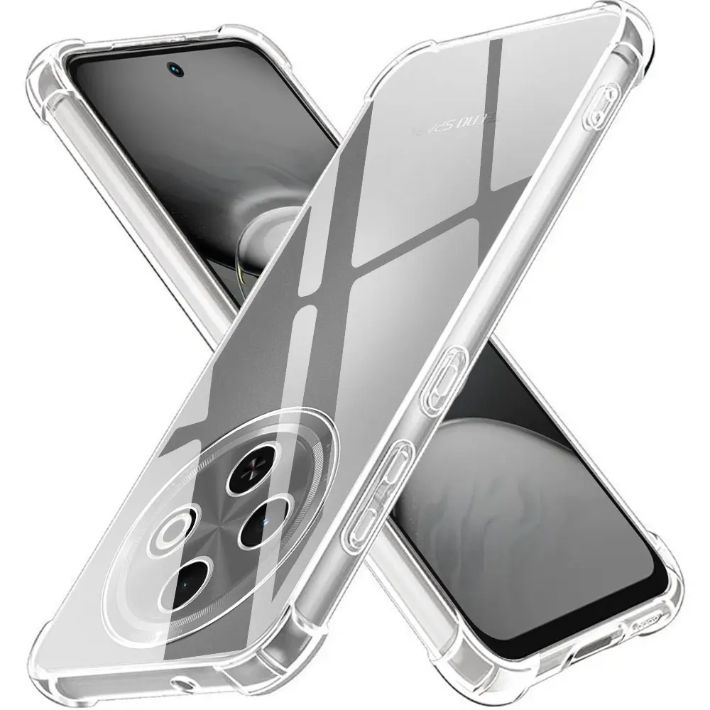Shockproof Airbag Clear TPU Phone Case - Soft Silicone Protective Bumper Cover