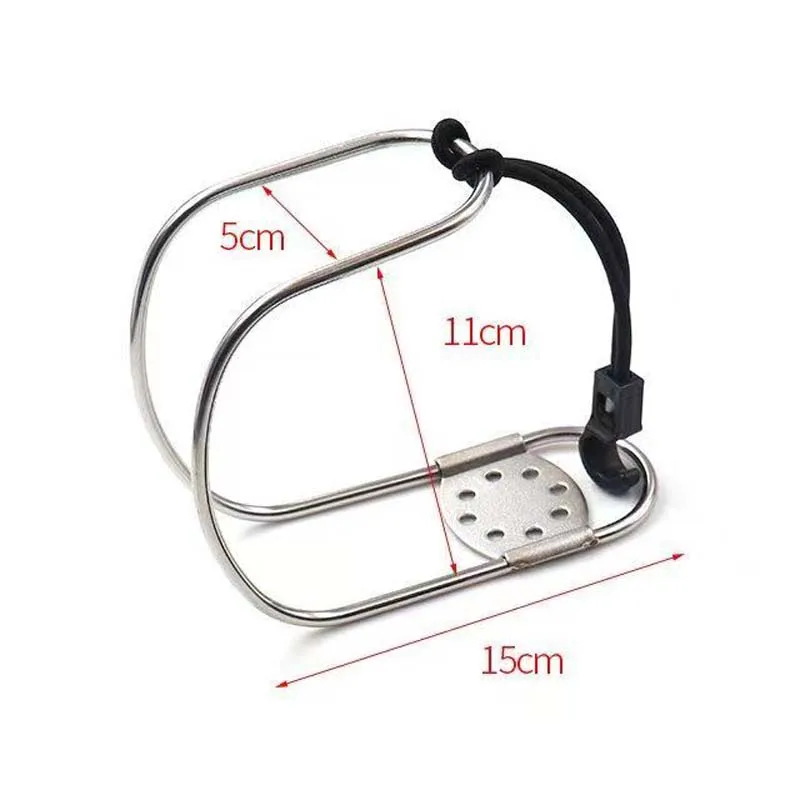 

A Marine Stainless Steel Horseshoe Lifebuoy Bracket Life Buoys Ring Holder Swimming Ring Holder Adjustable Rail Boat Accessories