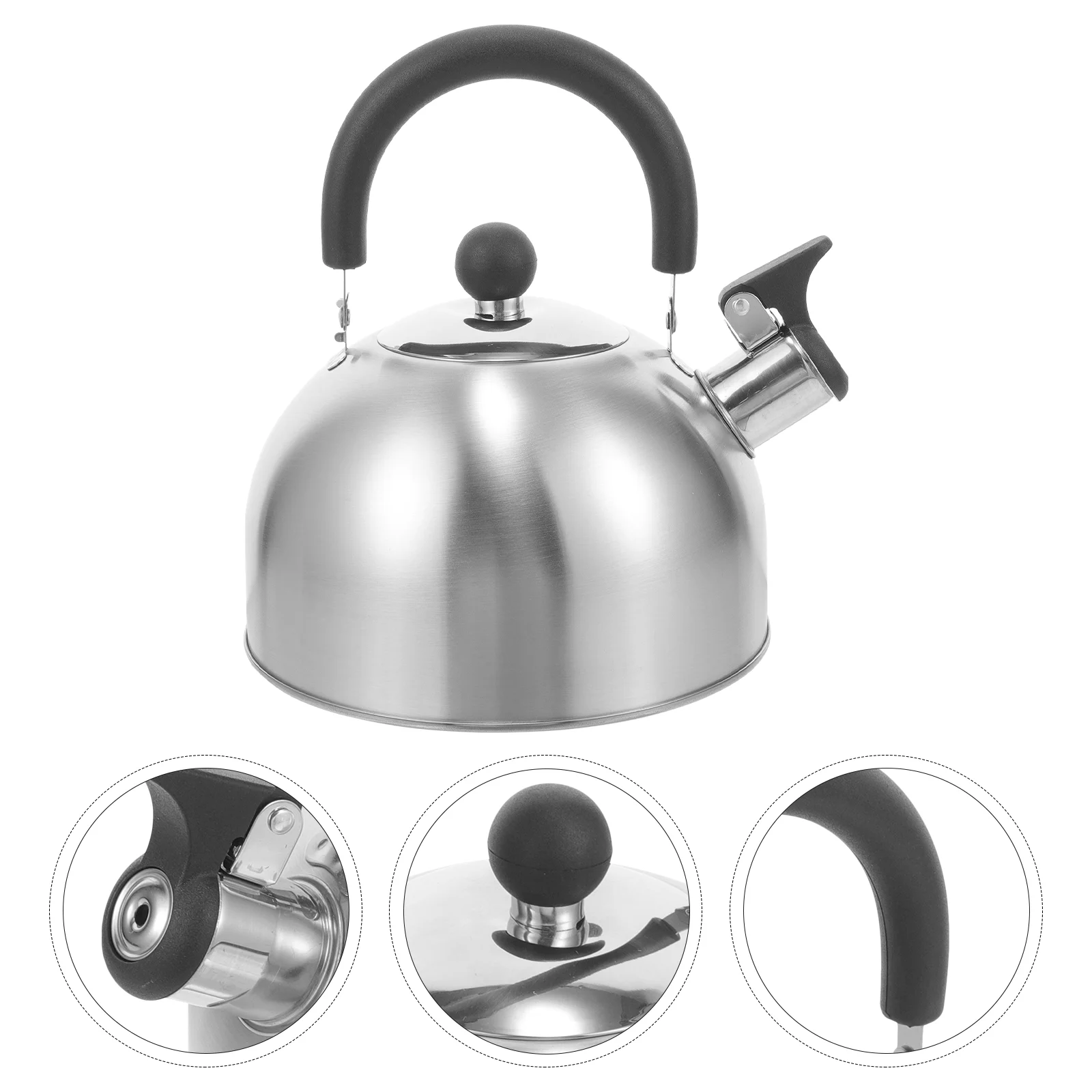 

Induction Stainless Steel Whistle Pot Camping Kettle Electric Tea Water Heating