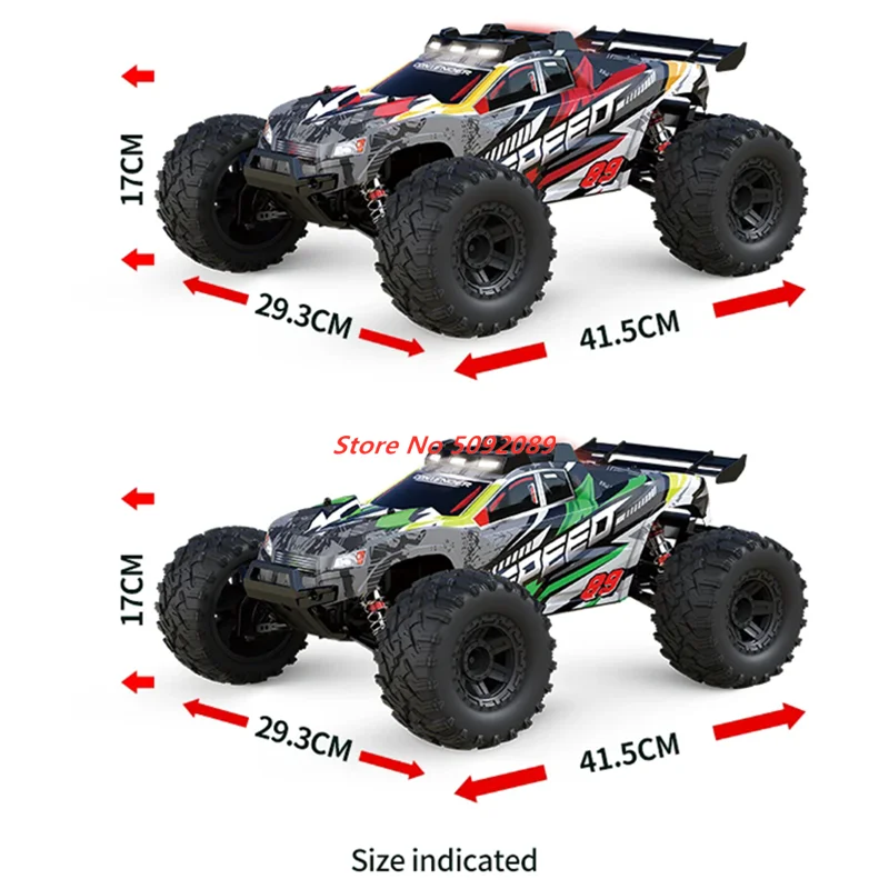 1:10 RC Cars & Trucks high-speed remote control drift racing car 2.4G 4WD alloy metal auxiliary wheel 4WD lighting 70KM/H