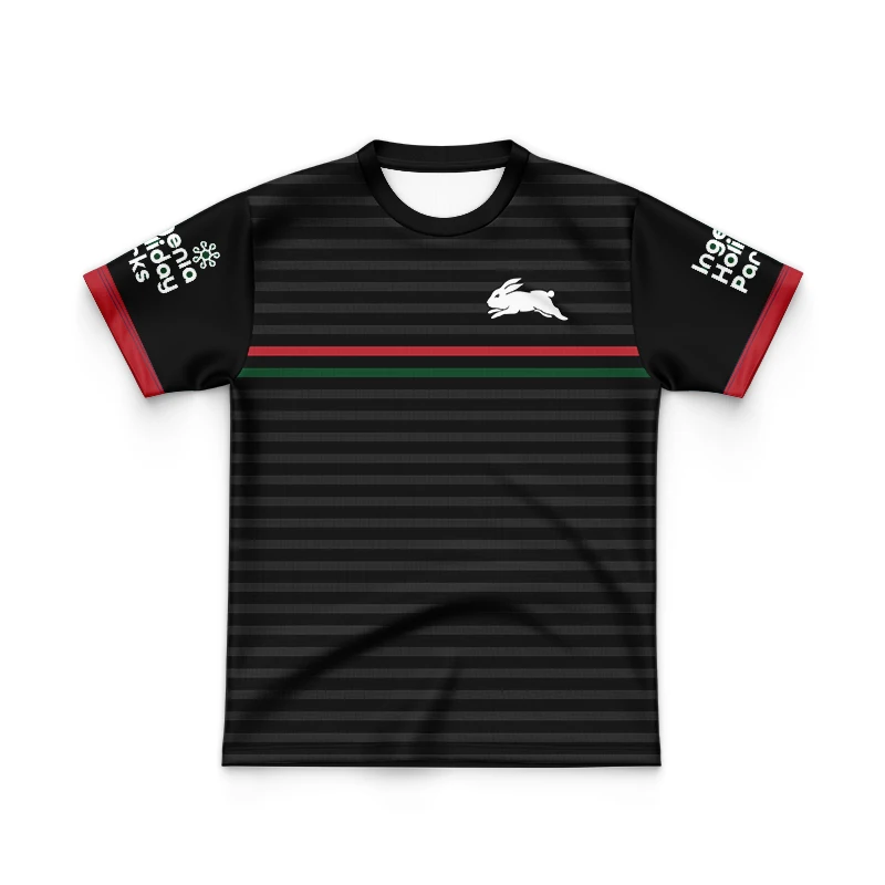 thumbnail image 1 of Camiseta de rugby clásica de local y visitante de South Sydney Rabbitohs 2024 para niños de la ronda Anzac (nombre y número personalizados), 1 of 5