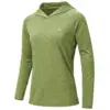Women's UPF 50+ Long Sleeve Casual Hoodie Shirts, Rash Guard Solid Color Tops Lightweight Breathable Pullover Outdoor Sports 3