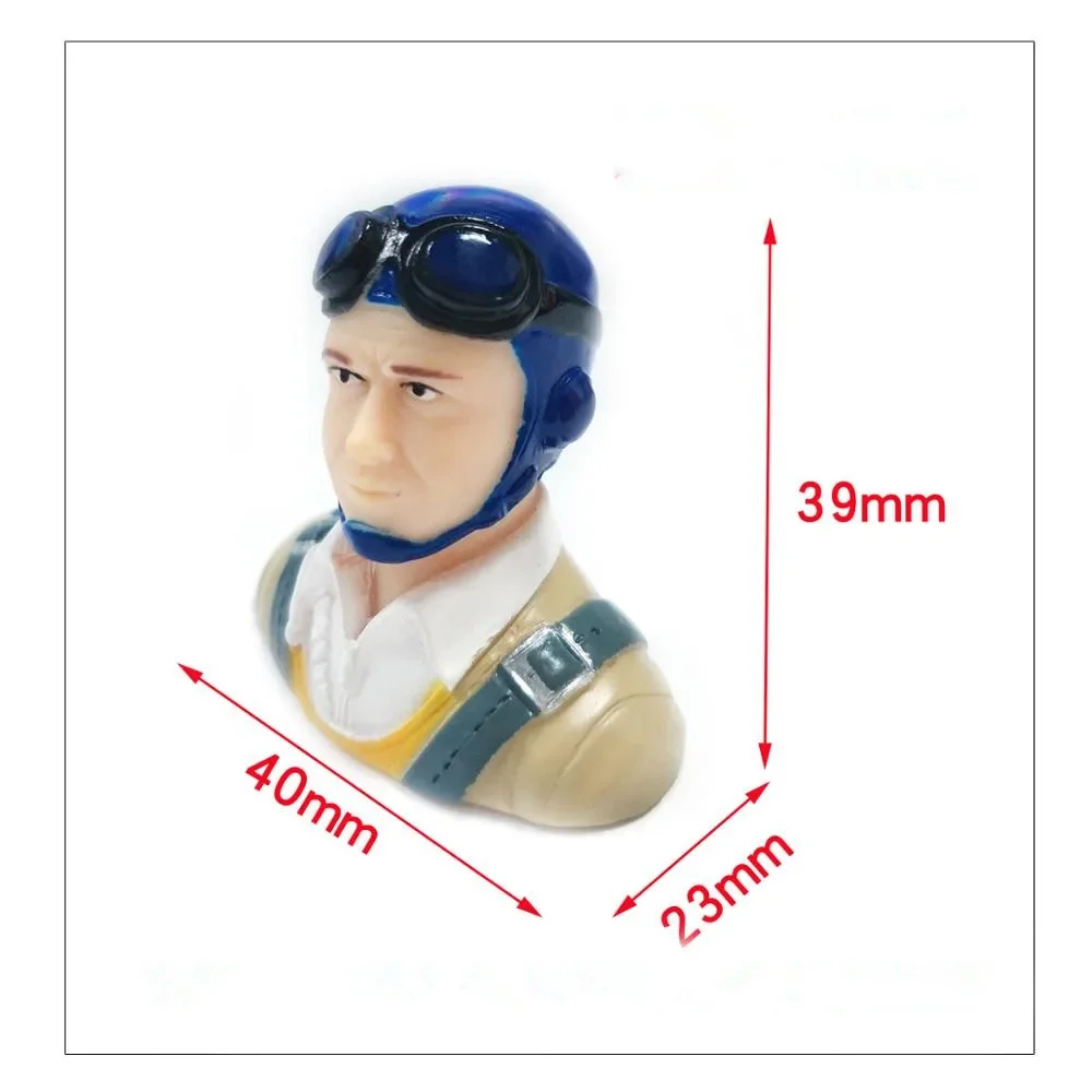 1/9 Scale RC Airplane Pilot Figure - Detailed Miniature