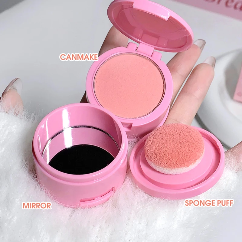 Powder Blusher Gege bear Bang Bang Soft Fog Powder Blusher Matte Fog Surface Naturally Lift Air Swell Color Tender Makeup Rouge