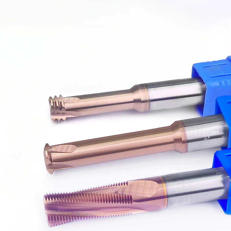 

Tungsten Carbide Single Tooth Spiral Milling Cutter 60degree CNC Tool Thread End Mill Router Bits M3 M4 M5 M6 M8 M10