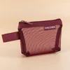 Mesh Fabric Travel Grid Bag Portable Nylon Mesh Mini Toiletry Bag Cosmetic Bag 5