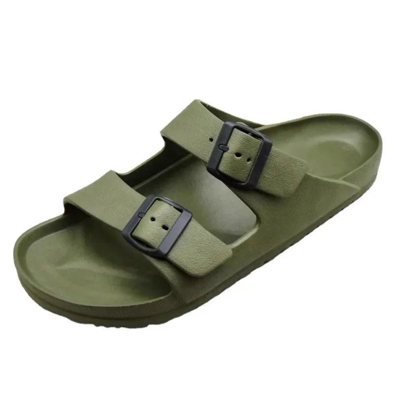 Summer EVA light sandal youth anti-slip men's and women's trend comfortable soft sole flip flops 2023 new casual buckle slipper