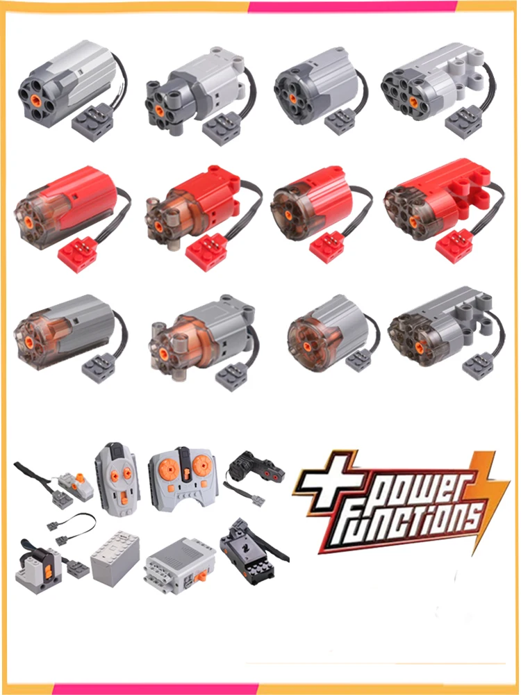 Power Function Building Block Technical Motor Parts Multi-Tool