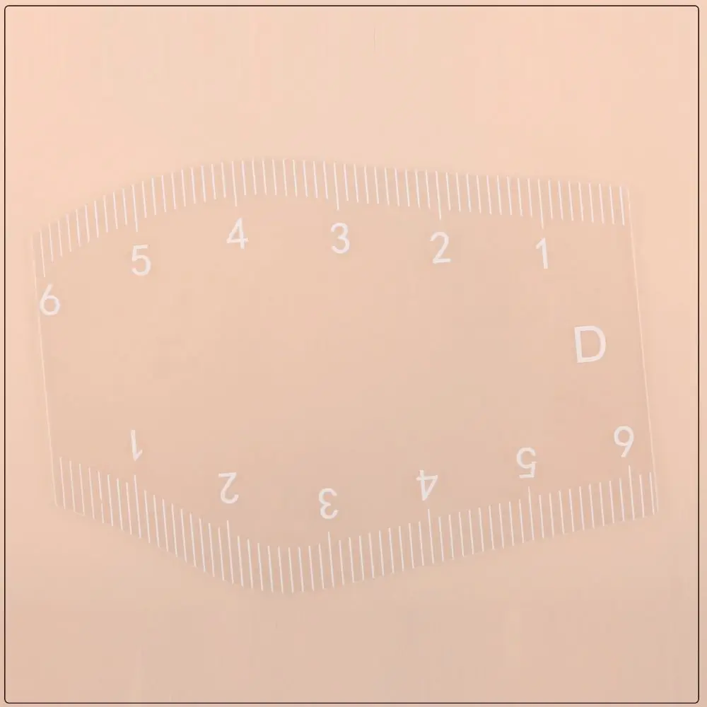 5종 선물용 빠른 눈썹 디자인 자 PVC 재사용 가능 눈썹 타투 맵핑 자 초보자용 눈썹 모양 만들기 카드