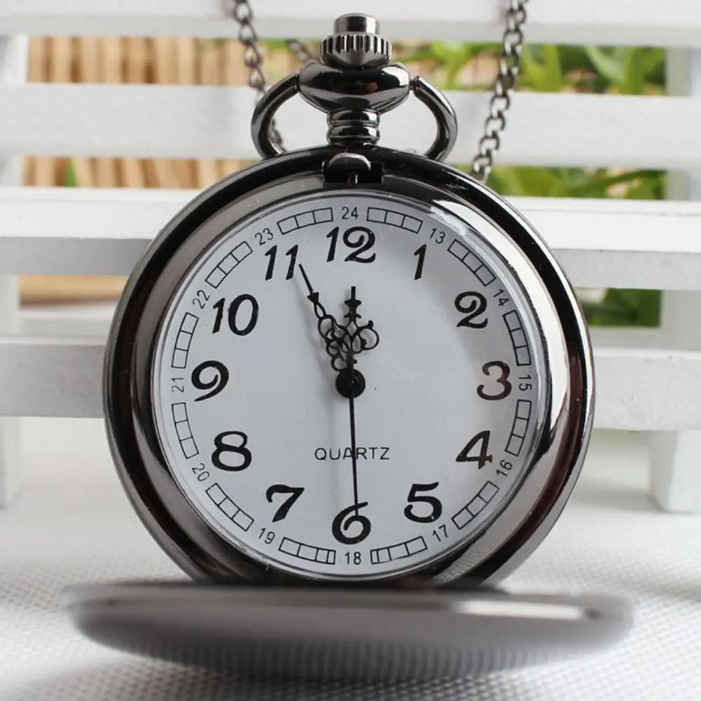 Pocket Watch Alloy Vintage Pocket Watch Mechanical Round Dial Pendant Watch Necklace Fob Watches Quartz Pocket Watch Clock Gift