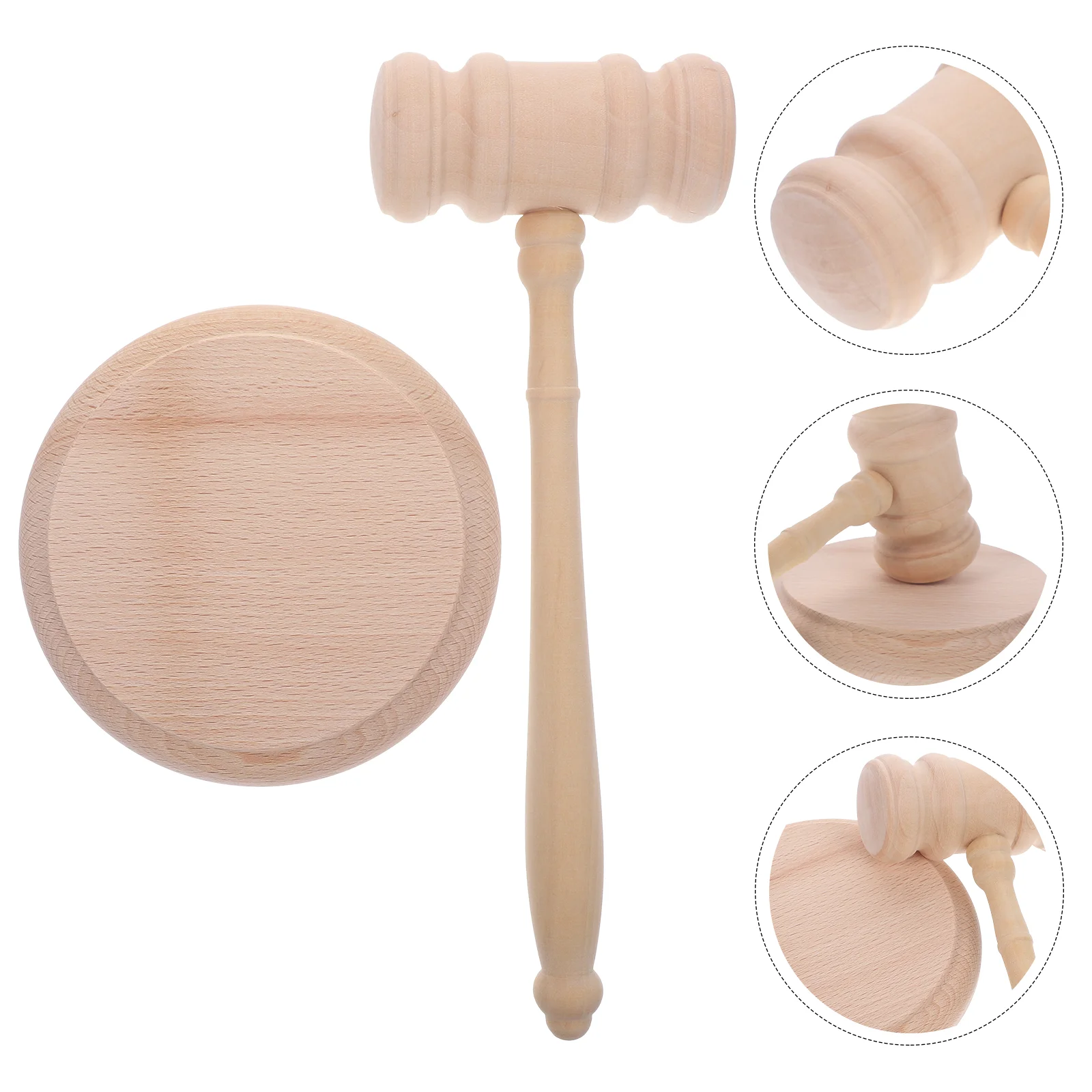 

1 Set Wooden Judge Gavel Auction Sale Hammer Wooden Gavel Judge Wooden Hammer