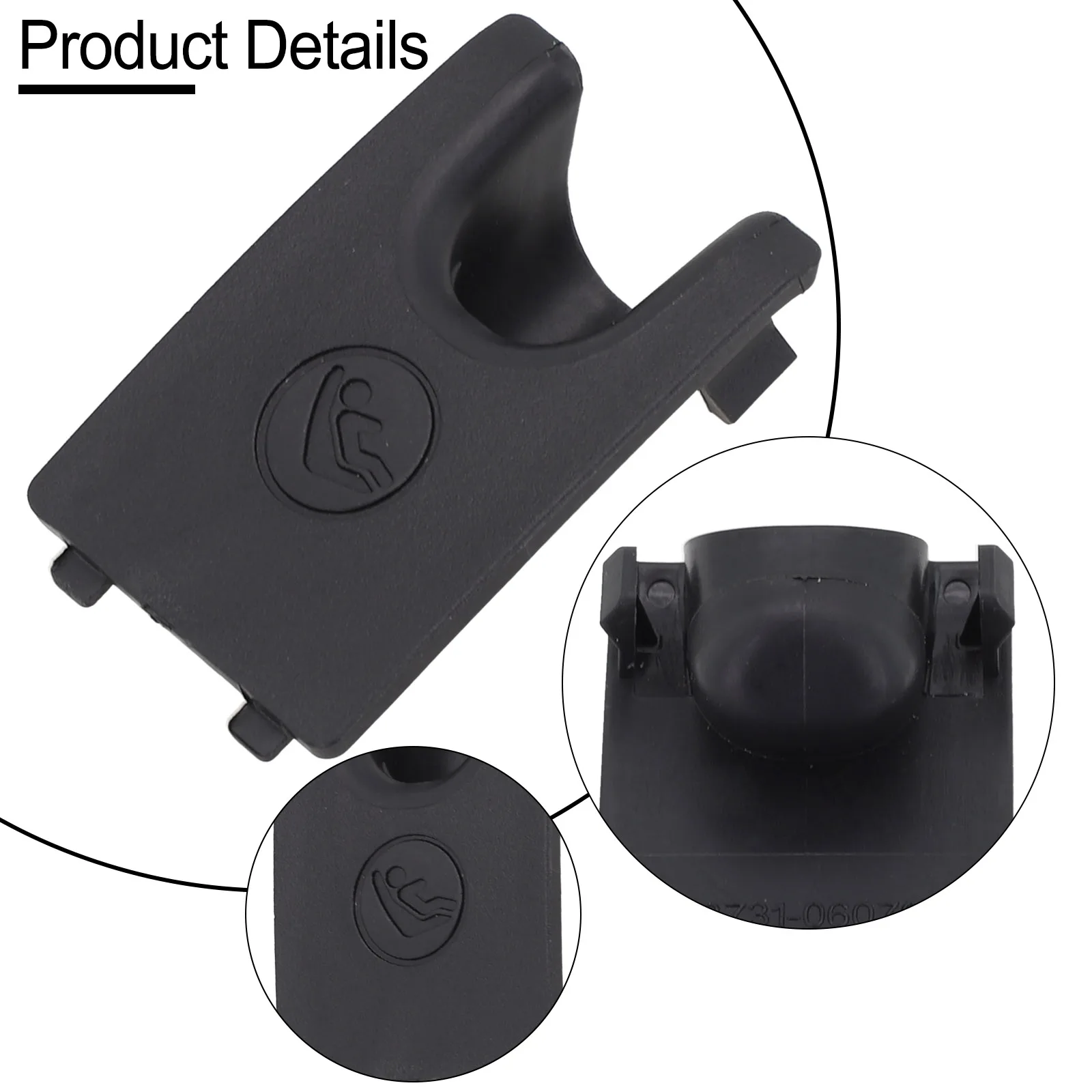 

Rear Car Rear Child Seat Hook Anchor Cover Cap For Toyota For Camry For Avalon 73731-06010 ISOFIX Belt Cover Restraint ﻿