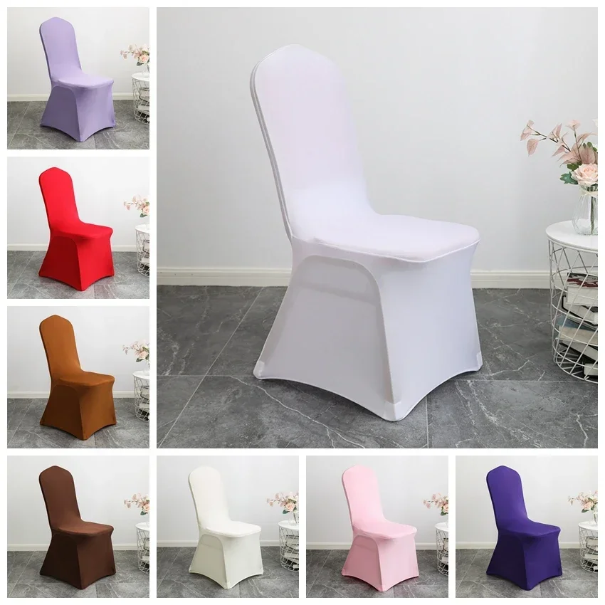30 Coprisedia Pieghevoli Elasticizzati In Spandex – Bianco, Lavabili, Universali Per Matrimoni, Feste E Banchetti