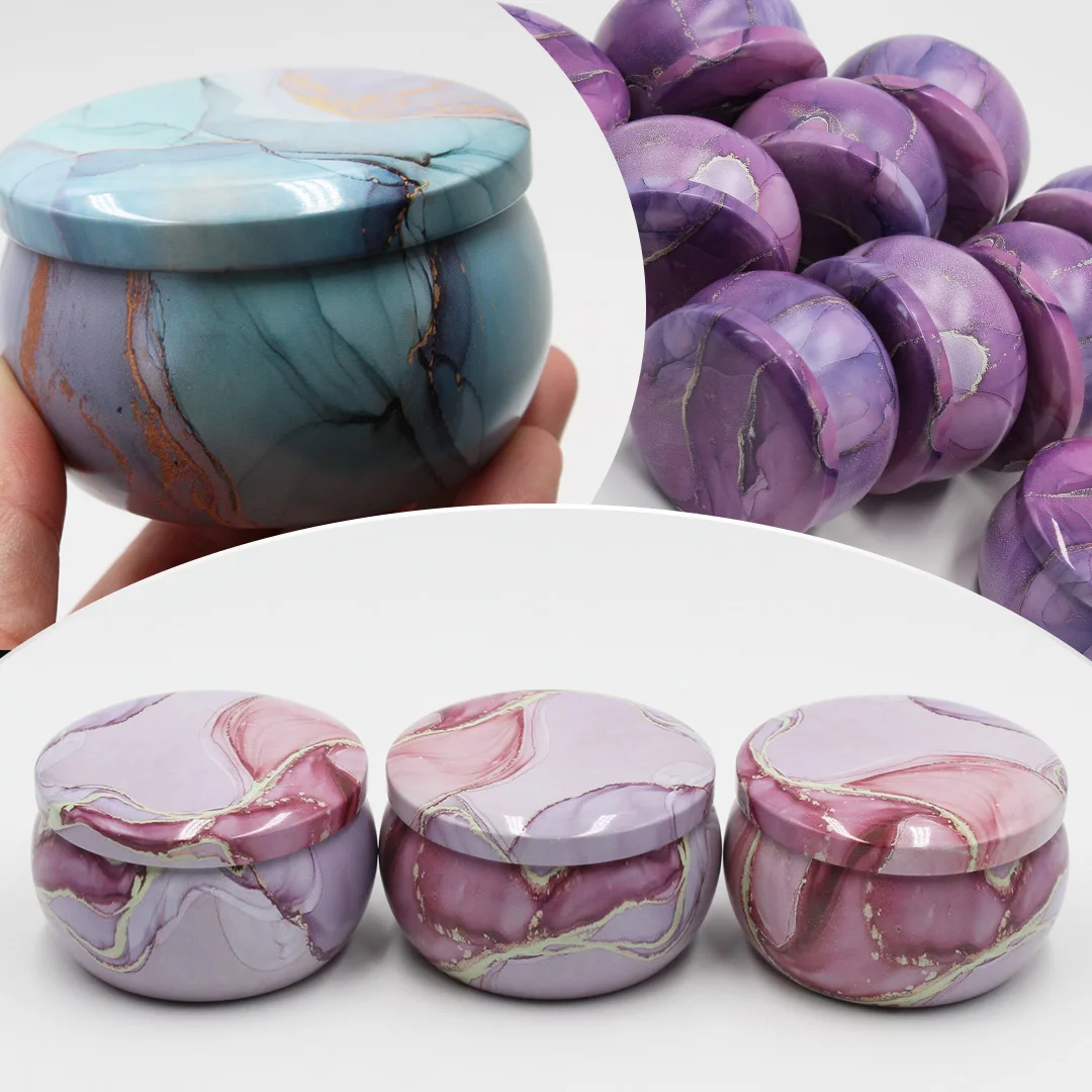 Candle Tin Jars 12pcs 4oz Empty Candle Tin Jars DIY Candle Making Kit Holder Storage Case Dry Spices Sweets