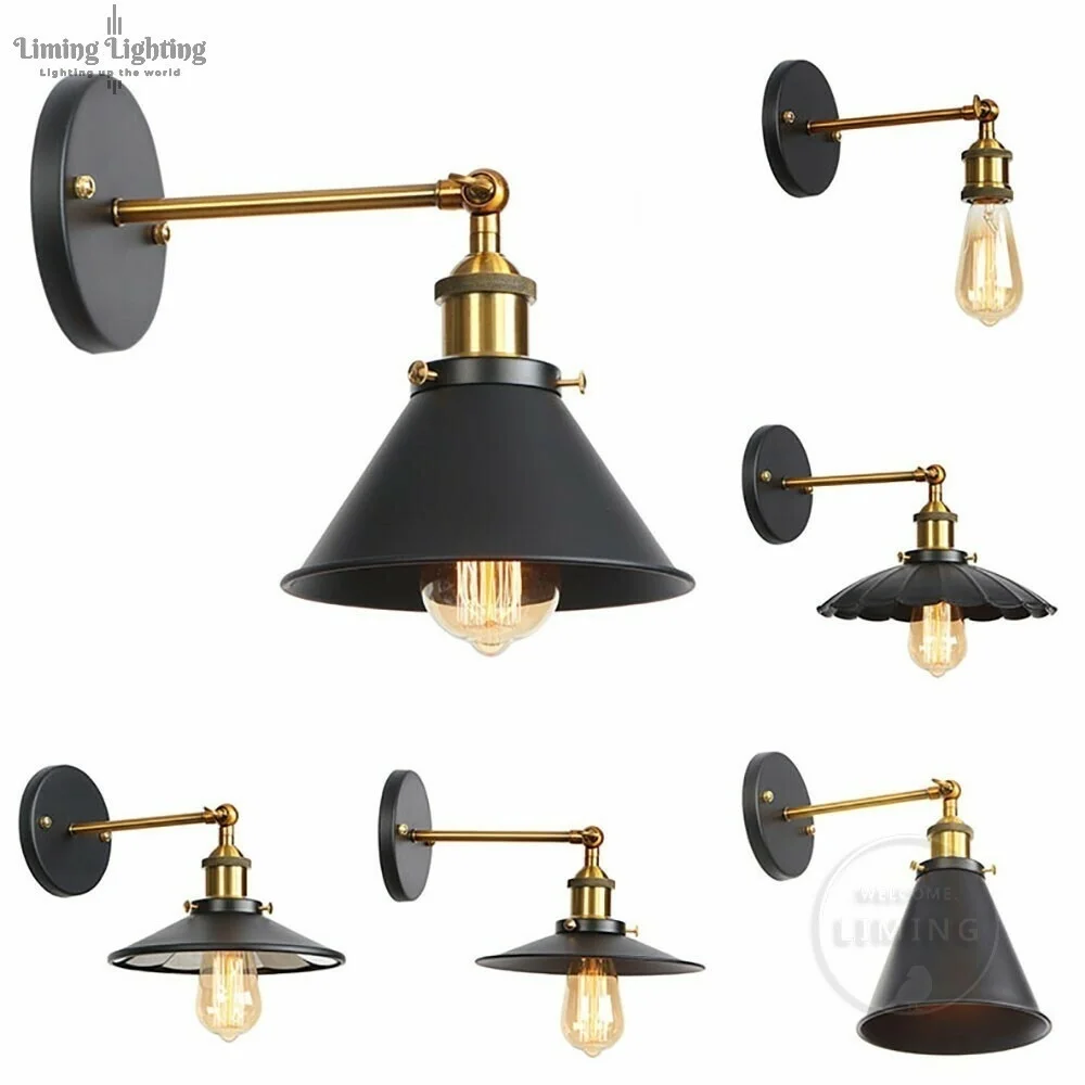 

Loft Industrial Wall Lamps Loft Retro Sconce Stair Antique Lamp American Stytle Warehouse Bar Cafe Wall Light Deco Lighting