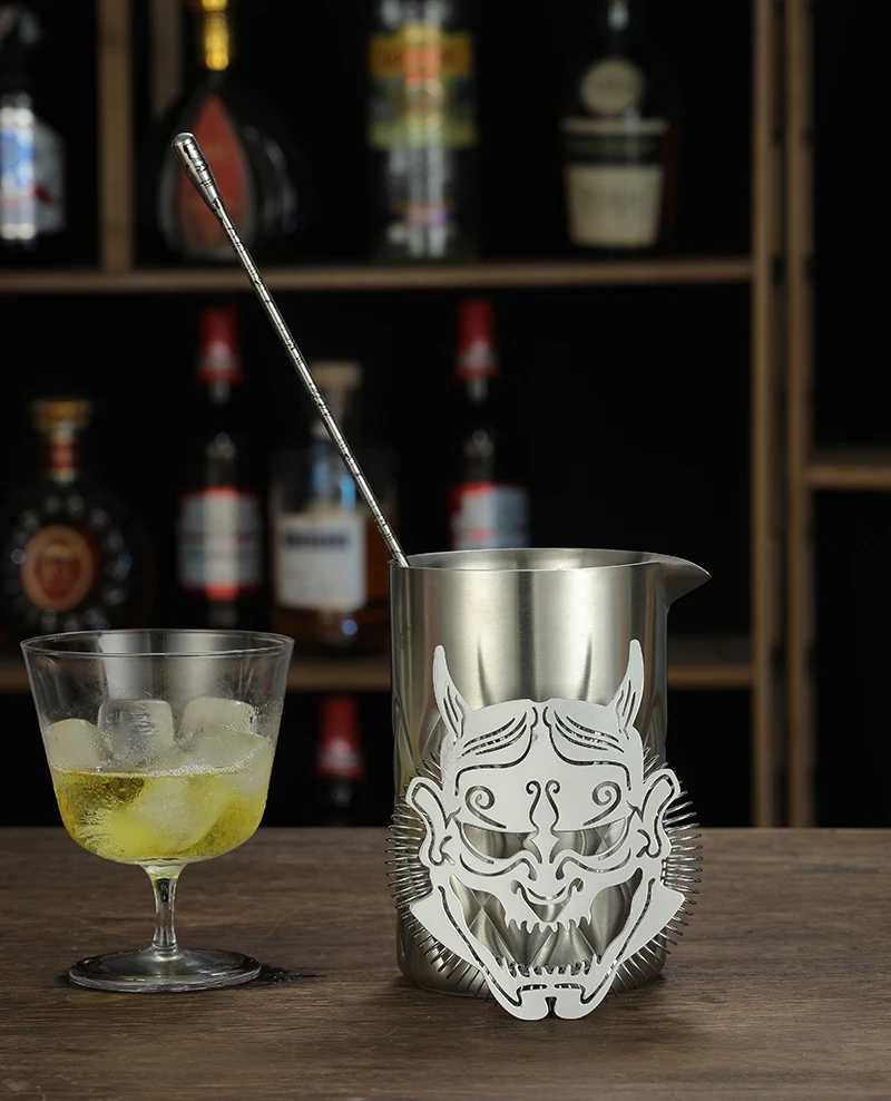 Cocktail Shaker Strainer Hawthorne Strainer Ghost/Star Ship Stainless Steel