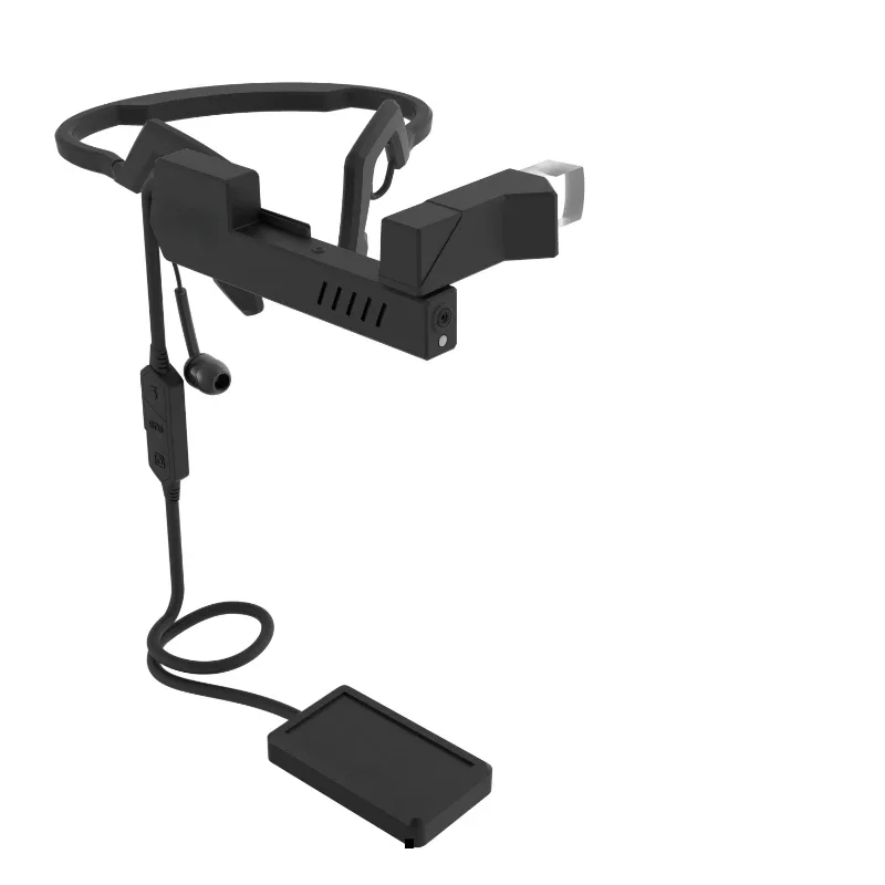 

Remote Collaboration Video Conference Live Broadcast AR Smart Glasses/Ar Head Display/Industrial Inspection Head-Mounted black