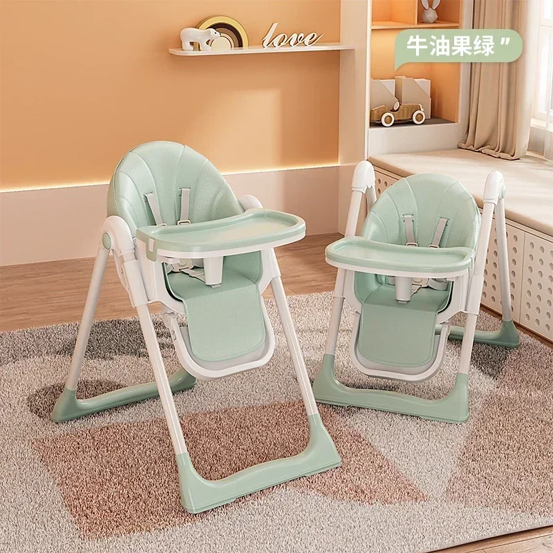 Baby Dining Chairs Children's Dining Chairs Can Be Adjusted Height Folded Reclined Baby Chair