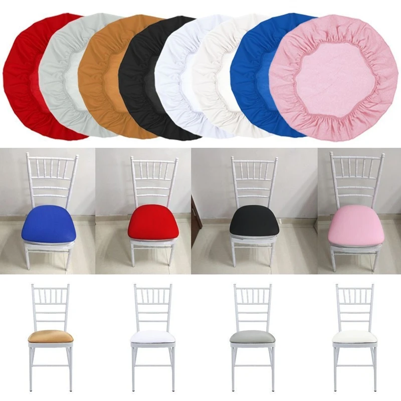 Removable Stretch Elastic Chair Seat Covers Dining Room Wedding Party Banquet Bar Stool Cover Slipcover Home Decoration