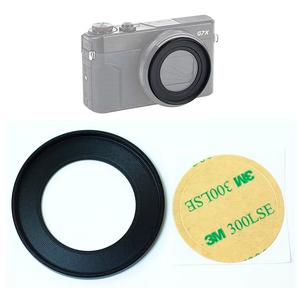 메탈 어댑터 링 + 스티커는 캐논 파워샷 G5X G7X Mark I II III G..