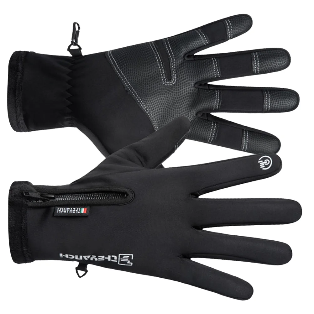 

Touch Screen Gloves Fleece Warm Gloves Winter Outdoor Riding Gloves Windproof Waterproof Bike Gloves For Adults