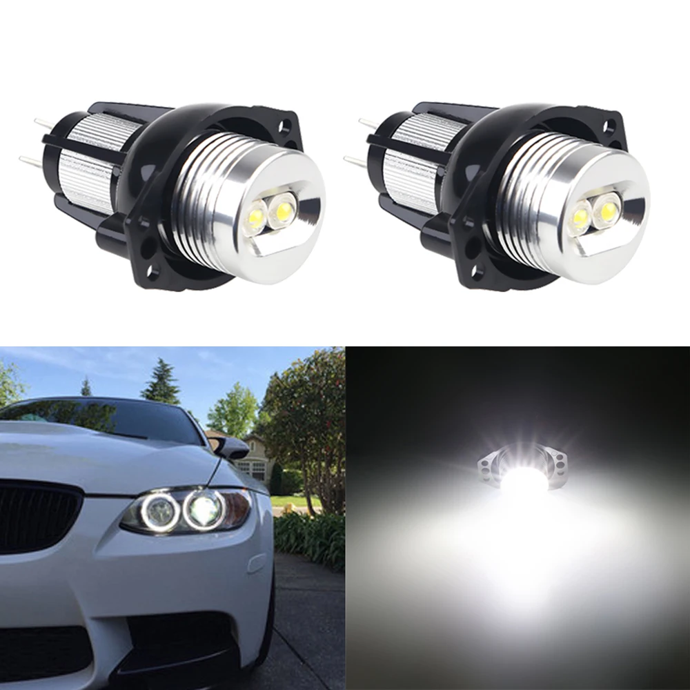2x LED W5W Position Lights / Parking Lights For BMW E60 E61 (2003-2010) – Anti-Error White