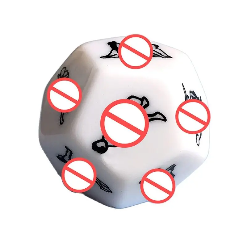 12 Sided Erotic Adult Sex Dice Couples Flirting Toys Love Postures Guide Romance Luminous Love Erotic Kama Sutra Crap Party Gift